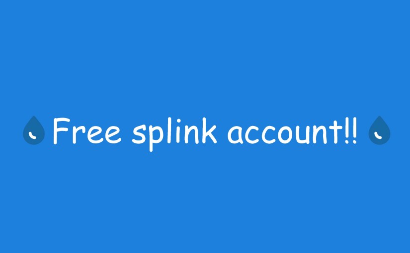 FREE splink account